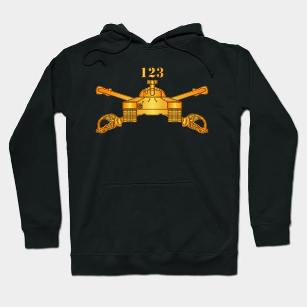 123rd Armor Regiment - Branch - wo Txt  X 300 Hoodie by twix123844